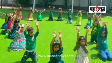 'Green Day' celebrated with enthusiasm by Senior KG students at Priyadarshini School, Moshi.