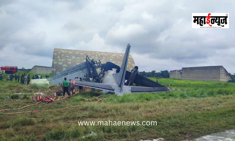 Indian Air Force AN-32 aircraft crashes in Assam.