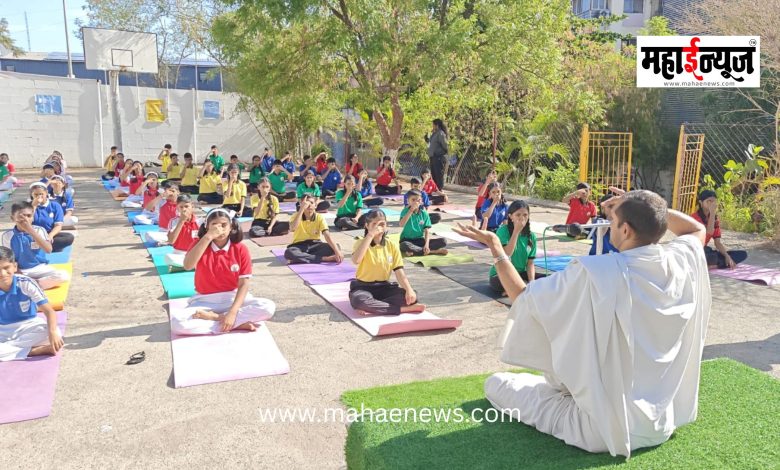 International Yoga Day Celebrated with Enthusiasm at Gayatri English Medium School, Moshi