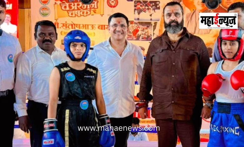 Maharashtra Kickboxing Association Chairman Santosh Barne's birthday celebrated with enthusiasm.