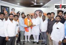 Sambhaji Bhegade felicitated by MP Barne.