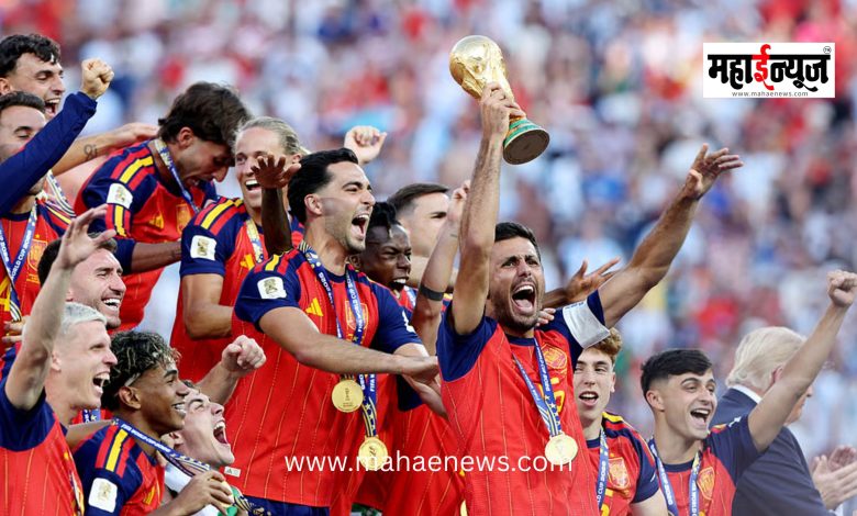 Spain crowned world champions; historic prize of ₹440 crore.