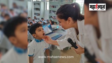 Dental health awareness session held at Priyadarshini School, Moshi, on the occasion of Doctor's Day.