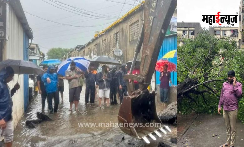 Even in heavy rain, corporator Archana Karande and her husband became vigilant guardians of public services..!