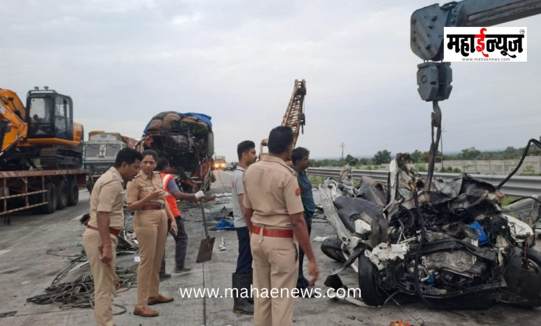 Horrific accident on Samruddhi Mahamarg; 5 people die tragically.
