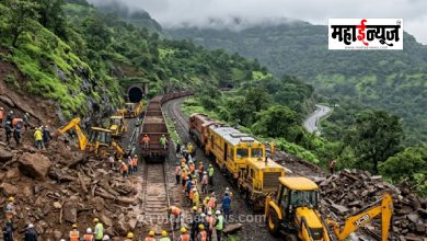 One railway line in the Karjat-Lonavala Ghat section made operational; repair work on the other two lines proceeding on a war footing