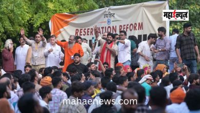 Protest against caste-based reservation at Jantar Mantar in Delhi.