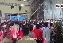 Tensions rise as eggs are thrown during the arrival procession of 'Mazgaoncha Morya' in Mumbai