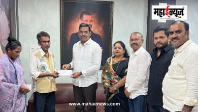 आमदार शंकर जगताप यांच्या हस्ते कै. राहुल साबळे यांच्या कुटुंबाला ५ लाखांची मदत